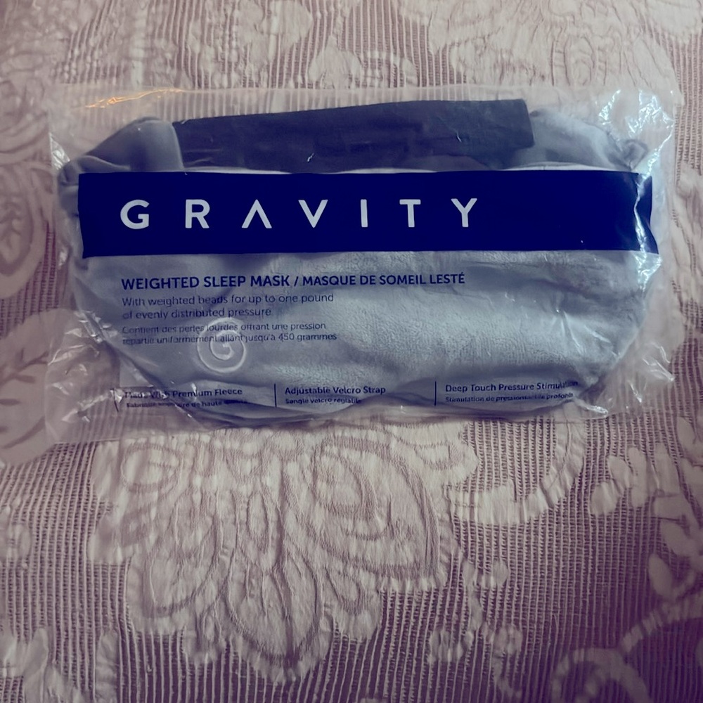 Gravity weighted Sleep Mask